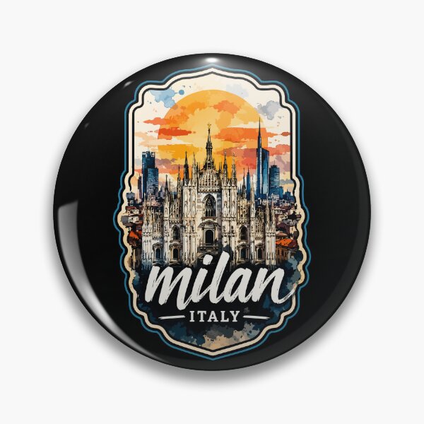Item preview, Milan Italy Europe Watercolor Travel designed and sold by TomFrontierArt.