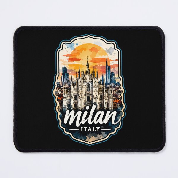 Item preview, Milan Italy Europe Watercolor Travel designed and sold by TomFrontierArt.