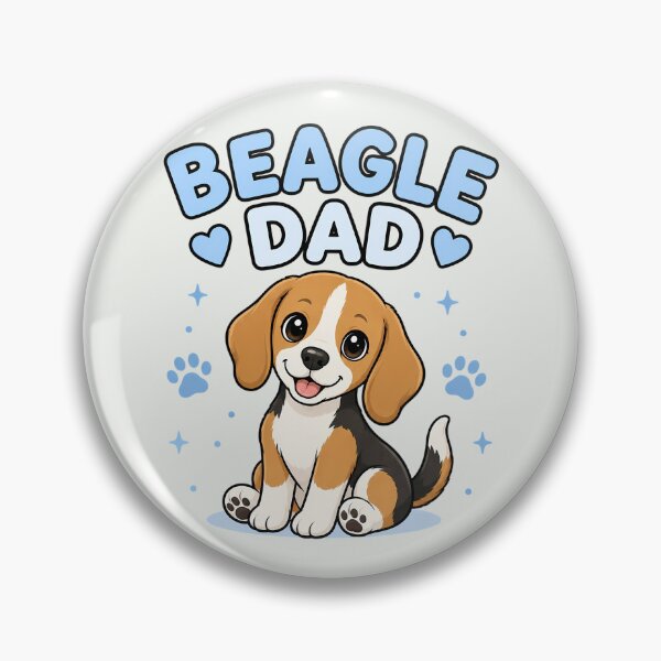 Item preview, Beagle Dad – Cute Tricolor Puppy Lover Design designed and sold by FloreDreamStudio.