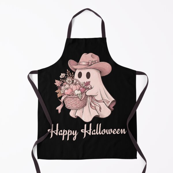 Item preview, Pinkoween Cowgirl Ghost Happy Halloween Harvest Basket designed and sold by MythicCotton.