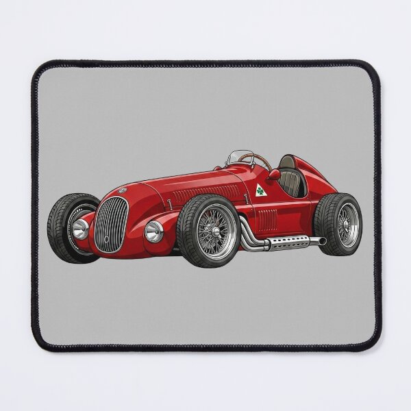 Item preview, 1950 Alfa Romeo 158 Alfetta Vintage F1 Racing Car Illustration designed and sold by Motorline44.