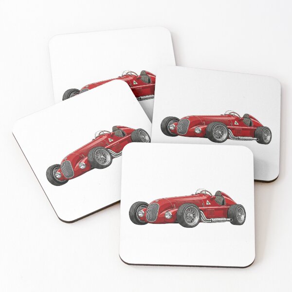 Item preview, 1950 Alfa Romeo 158 Alfetta Vintage F1 Racing Car Illustration designed and sold by Motorline44.