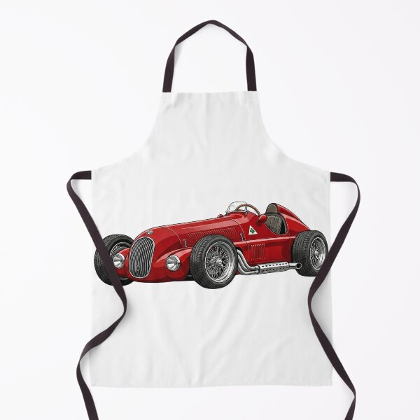Item preview, 1950 Alfa Romeo 158 Alfetta Vintage F1 Racing Car Illustration designed and sold by Motorline44.