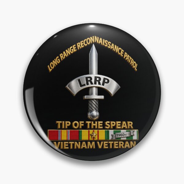 Item preview, Army - Badge - LRRP - Tip of the Spear - Vietnam Vet w SVC - 3D - Enhanced designed and sold by Military Insignia Products.
