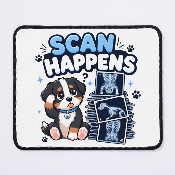 Item preview, Scan Happens – Funny Veterinary Radiology Dog designed and sold by Bettybee00.