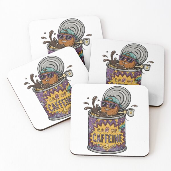 Item preview, Can Of Caffeine Coffee Monster Comic Art designed and sold by posak.