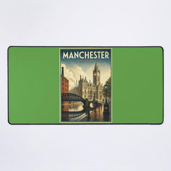 Item preview, Manchester Travel Poster Vintage Retro Art designed and sold by windmildesigner.