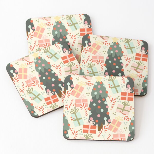 Item preview, Christmas trees, presents and candy canes designed and sold by studioaudrea.