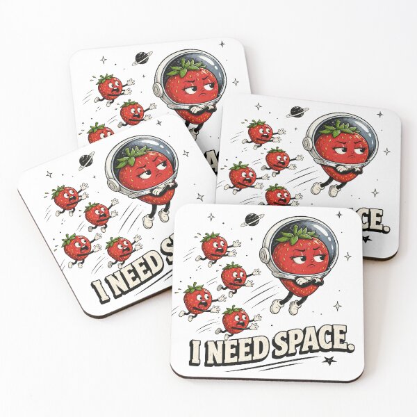Item preview, I Need Space – Funny Strawberry Astronaut designed and sold by Lily Lola.