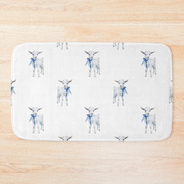 Item preview, Sweet Baby Goat Watercolor Seamless Pattern Farmhouse Nursery Charm designed and sold by EL-Lebedenko.