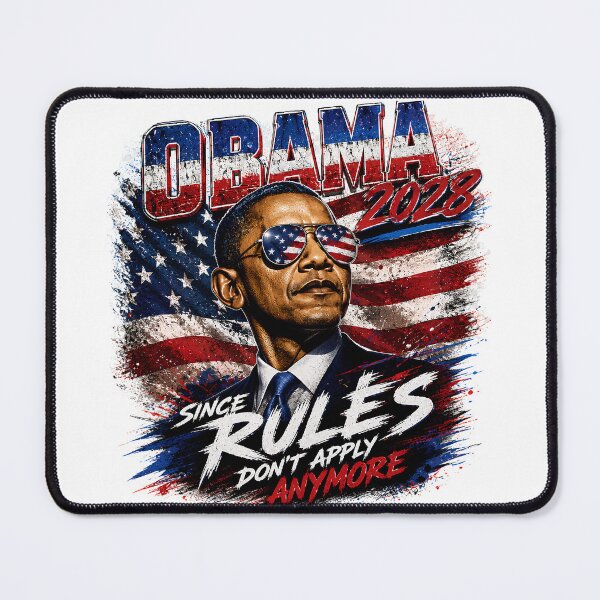 Item preview, Obama 2028 - Since Rules Don't Apply Anymore - Cool Retro President designed and sold by Neurospicy Trolls.