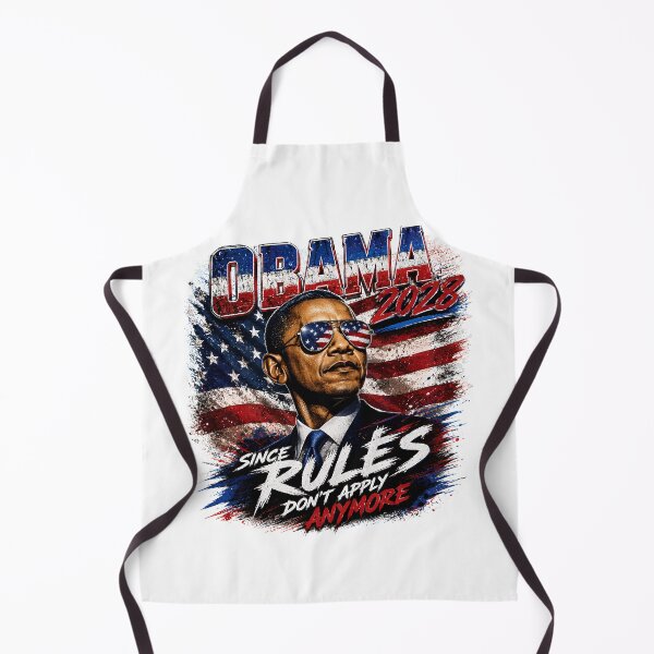 Item preview, Obama 2028 - Since Rules Don't Apply Anymore - Cool Retro President designed and sold by Neurospicy Trolls.