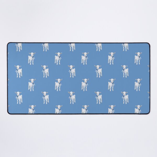 Item preview, Blue Farm Baby Goat Watercolor Seamless Pattern Rustic Sweetness Forever designed and sold by EL-Lebedenko.