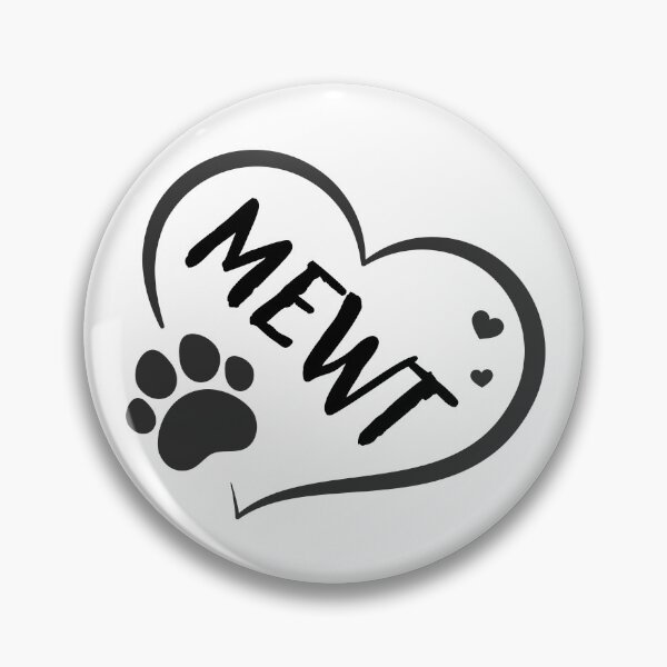 Item preview, Mewt cat in a heart with a paw, great gift for dog or cat owners  designed and sold by OCS1337.