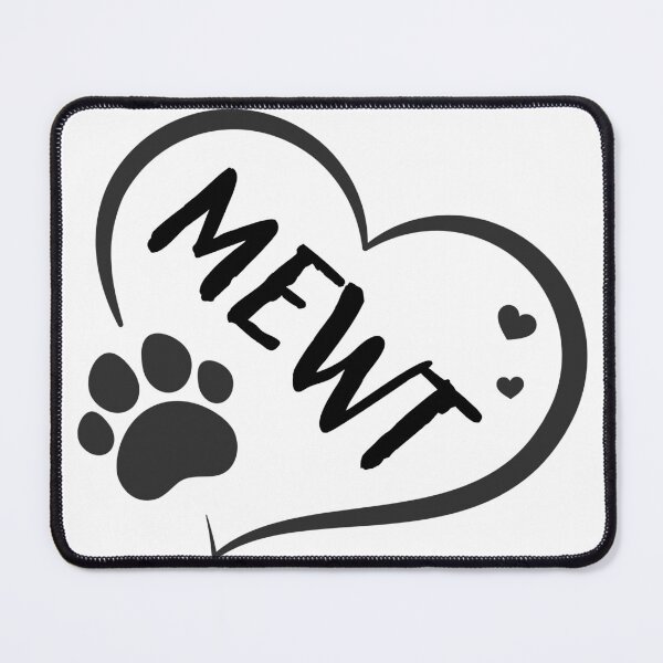 Item preview, Mewt cat in a heart with a paw, great gift for dog or cat owners  designed and sold by OCS1337.