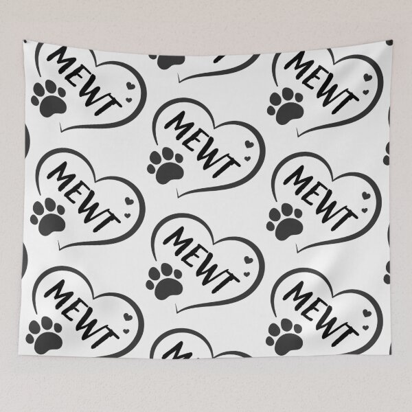 Item preview, Mewt cat in a heart with a paw, great gift for dog or cat owners  designed and sold by OCS1337.