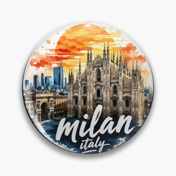 Item preview, Milan Italy Europe Travel Watercolor designed and sold by TomFrontierArt.