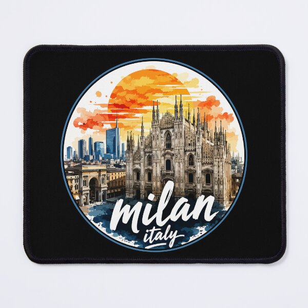 Item preview, Milan Italy Europe Travel Watercolor designed and sold by TomFrontierArt.