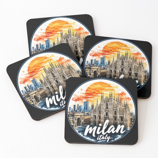 Item preview, Milan Italy Europe Travel Watercolor designed and sold by TomFrontierArt.