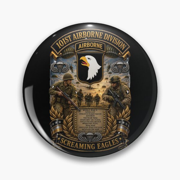 Item preview, Army - 101st Airborne Division - Screaming Eagles - Collage - 3D - Enhanced designed and sold by Military Insignia Products.