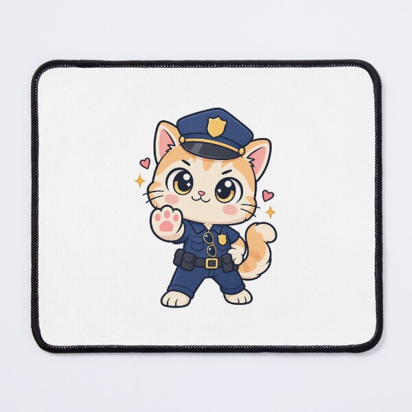Item preview, Cute Police Cat Patrol Officer designed and sold by HoopeStylee.