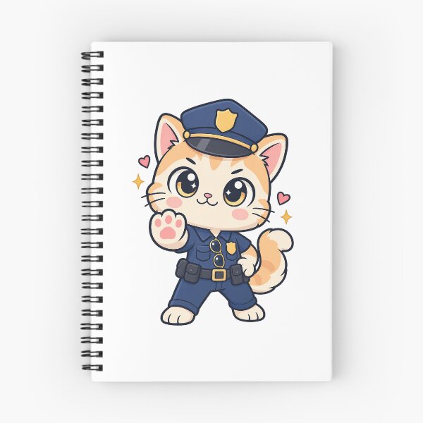 Item preview, Cute Police Cat Patrol Officer designed and sold by HoopeStylee.