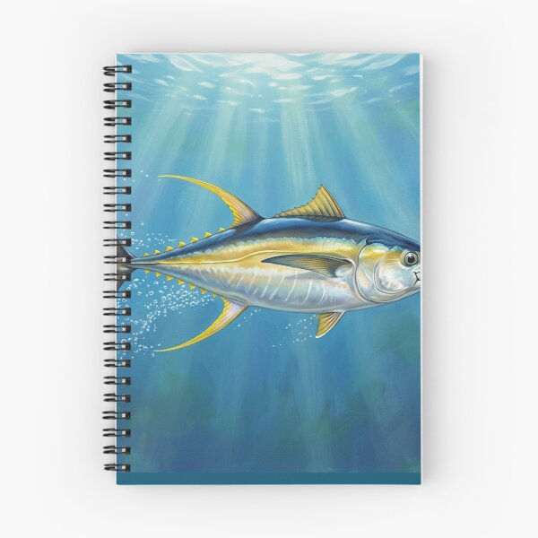 Item preview, Yellowfin Tuna Illustration – Saltwater Legends Fishing Art designed and sold by Northbound Trail.