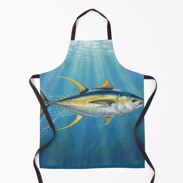 Item preview, Yellowfin Tuna Illustration – Saltwater Legends Fishing Art designed and sold by Northbound Trail.