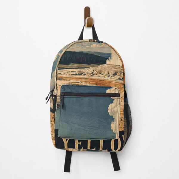 Item preview, Yellowstone National Park Vintage Poster – Old Faithful Geyser Travel Art designed and sold by Watchyyy.