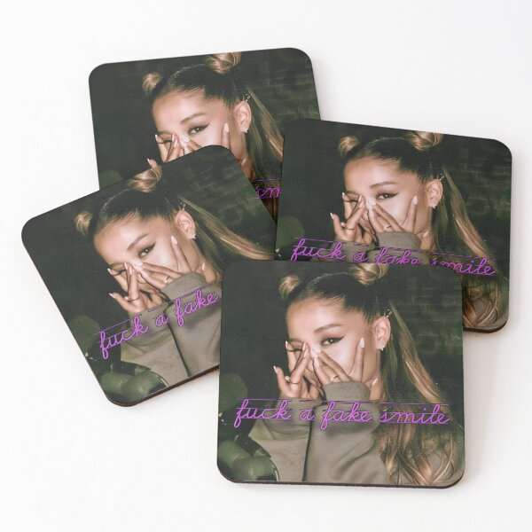 Item preview, Ariana Grande fake smile lyrics collage designed and sold by novamorgenstern.