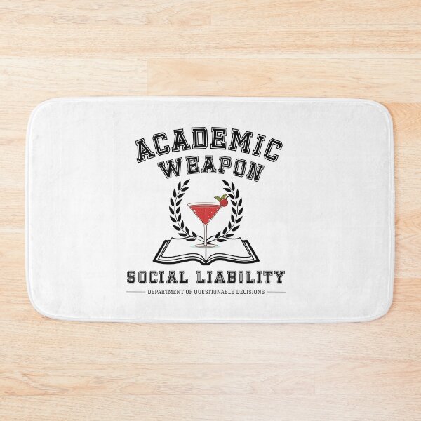 Item preview, Academic Weapon Social Liability | Funny College Drinking Student Shirt designed and sold by luckyhue.