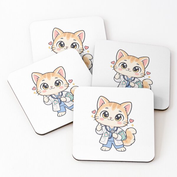 Item preview, Kawaii Cat Doctor Ready To Help designed and sold by HoopeStylee.