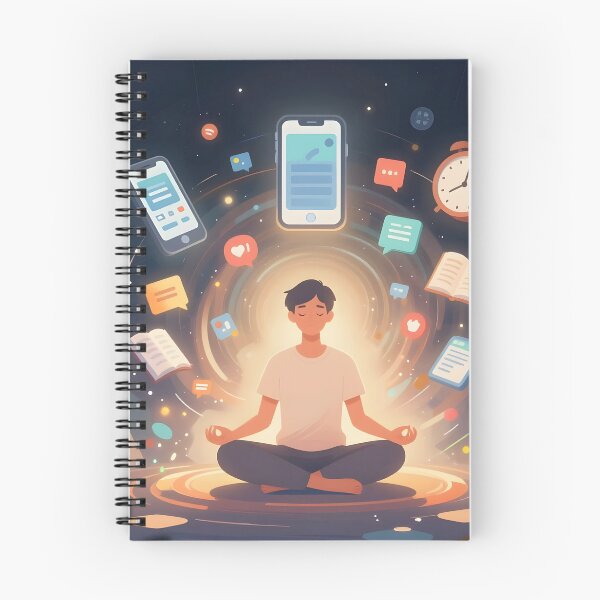 Item preview, Digital Detox Meditation in a Busy Online World designed and sold by yosmosverse .