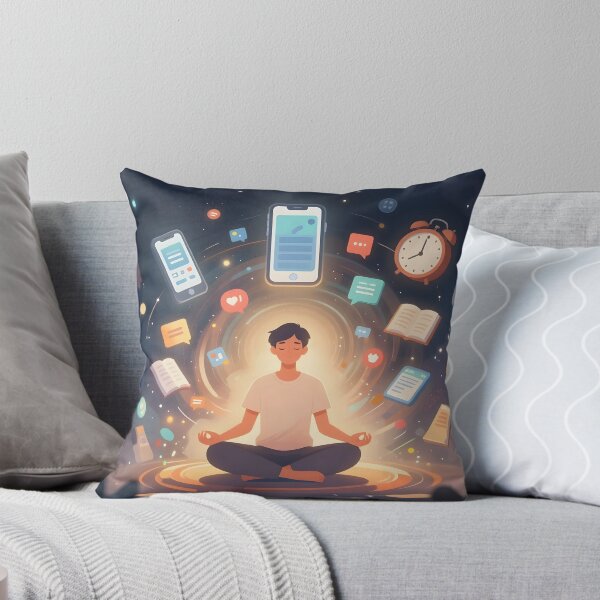 Item preview, Digital Detox Meditation in a Busy Online World designed and sold by yosmosverse .