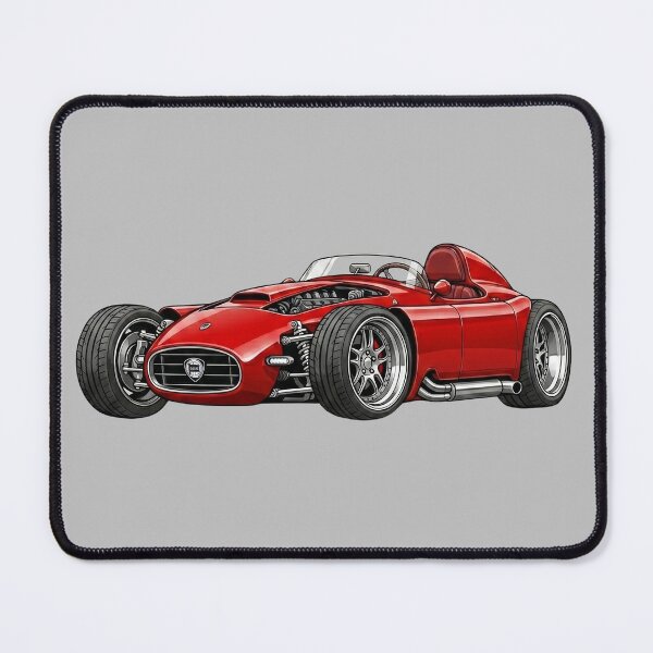 Item preview, 1955 Lancia D50 Vintage F1 Grand Prix Racing Car Illustration designed and sold by Motorline44.