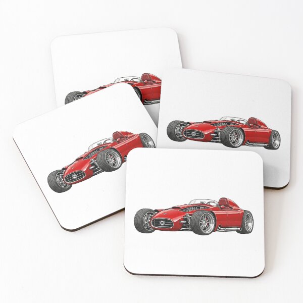 Item preview, 1955 Lancia D50 Vintage F1 Grand Prix Racing Car Illustration designed and sold by Motorline44.