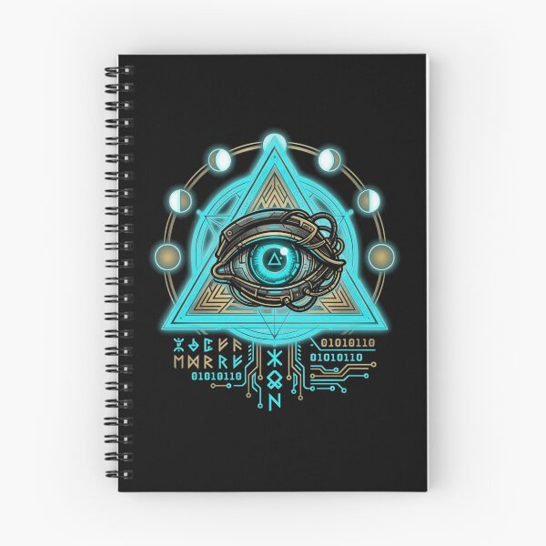 Item preview, Cyberpunk All Seeing Eye Sacred Geometry Cybernetic Occult Aesthetic designed and sold by mood-draftsman.