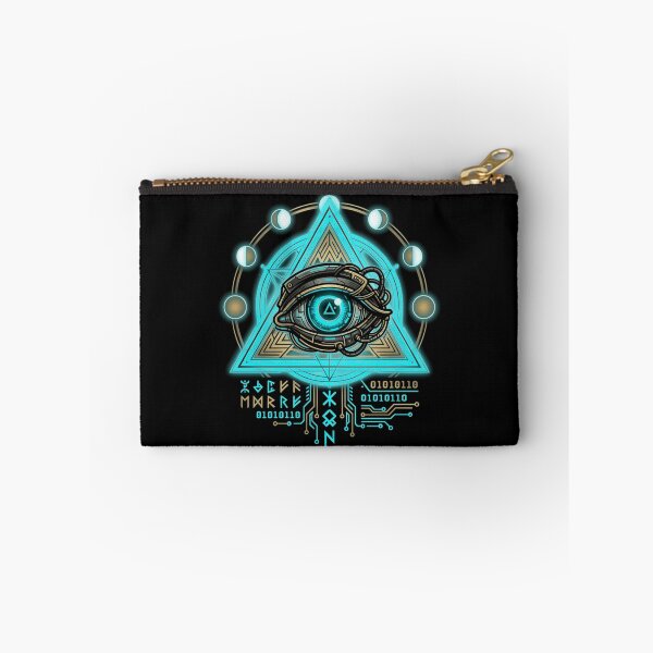 Item preview, Cyberpunk All Seeing Eye Sacred Geometry Cybernetic Occult Aesthetic designed and sold by mood-draftsman.