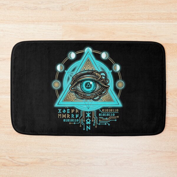 Item preview, Cyberpunk All Seeing Eye Sacred Geometry Cybernetic Occult Aesthetic designed and sold by mood-draftsman.