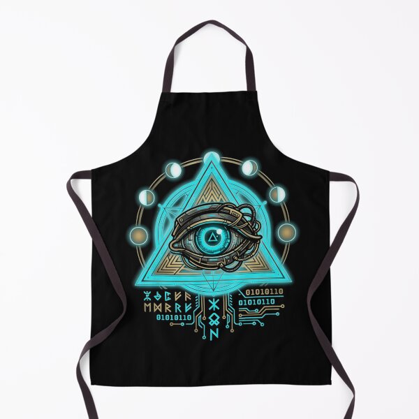 Item preview, Cyberpunk All Seeing Eye Sacred Geometry Cybernetic Occult Aesthetic designed and sold by mood-draftsman.