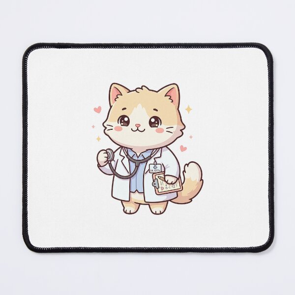 Item preview, Cute Doctor Cat With Stethoscope designed and sold by HoopeStylee.