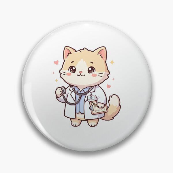 Item preview, Cute Doctor Cat With Stethoscope designed and sold by HoopeStylee.