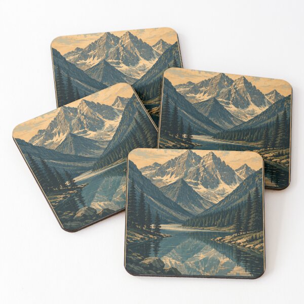 Item preview, Rocky Mountain National Park Vintage Poster - Colorado Mountain Lake Wall Art designed and sold by Watchyyy.