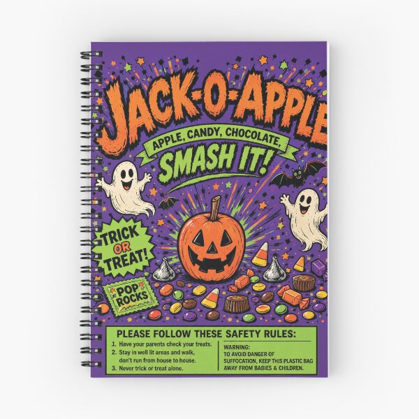 Item preview, Retro Jack-O-Apple Trick or Treat bag design designed and sold by Jackoapple.