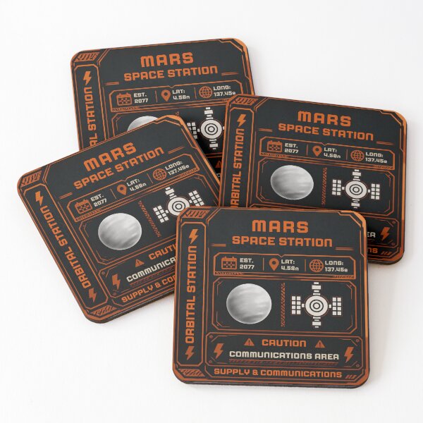 Item preview, Mars Space Station Sci-Fi Tech Design designed and sold by Astro Technical.