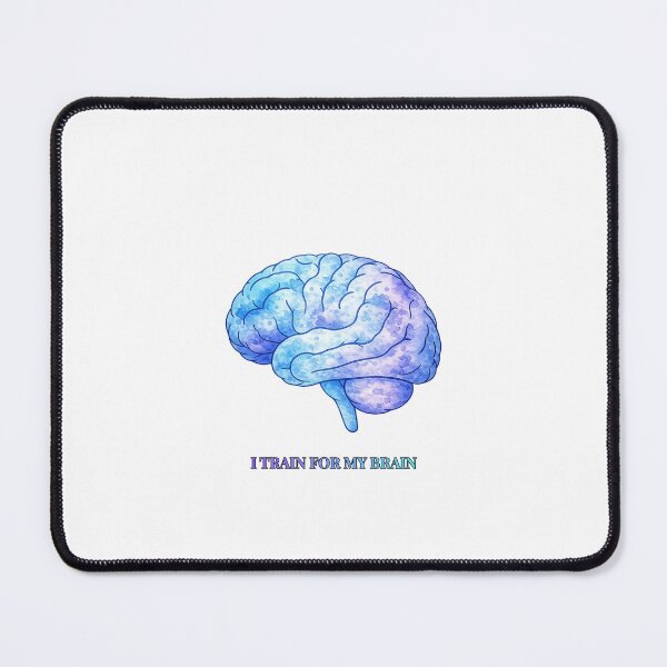 Item preview, I train for my brain (blue edition) designed and sold by The Migraine Enlightenment.