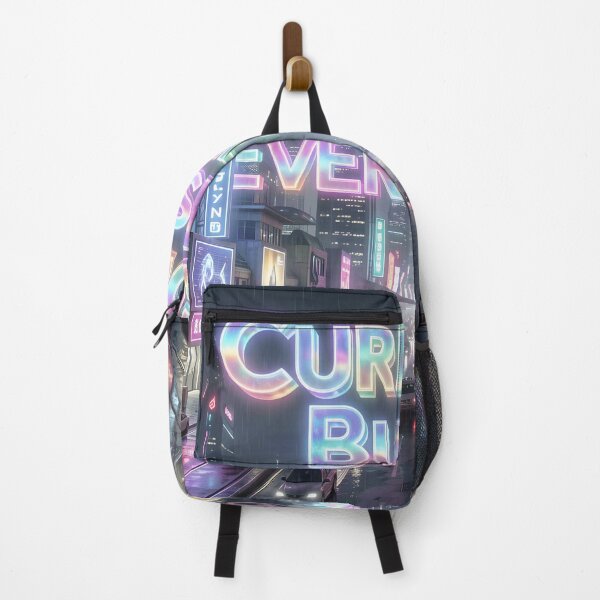 Item preview, Curiosity Builds Everything Neon City Quote designed and sold by yosmosverse .