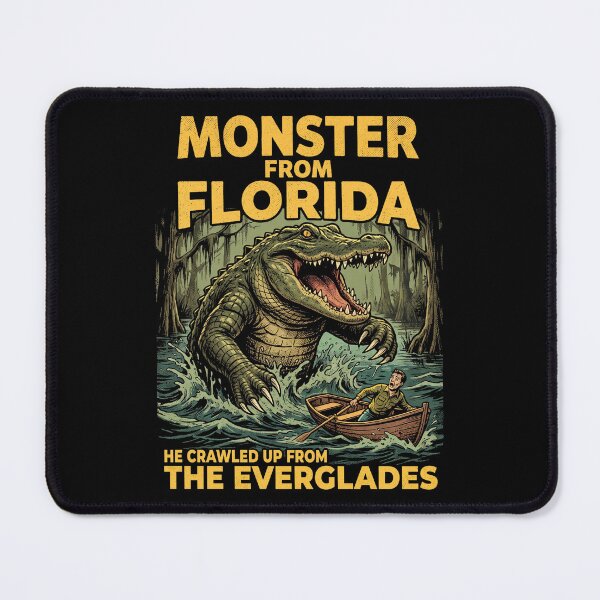 Item preview, Monster From Florida Retro Horror Movie Parody Alligator  designed and sold by Milasneeze.
