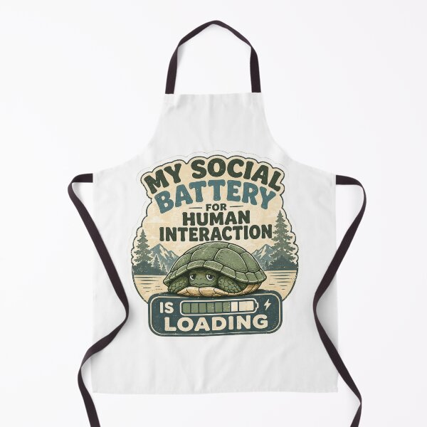 Item preview, Funny Social Battery For Human Interaction Turtle Retro Introvert Quote designed and sold by raedattia.