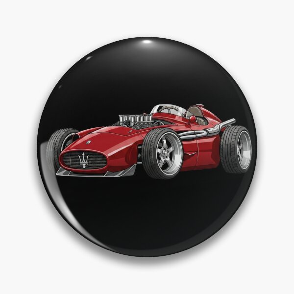 Item preview, 1957 Maserati 250F Vintage F1 Grand Prix Racing Car Illustration designed and sold by Motorline44.